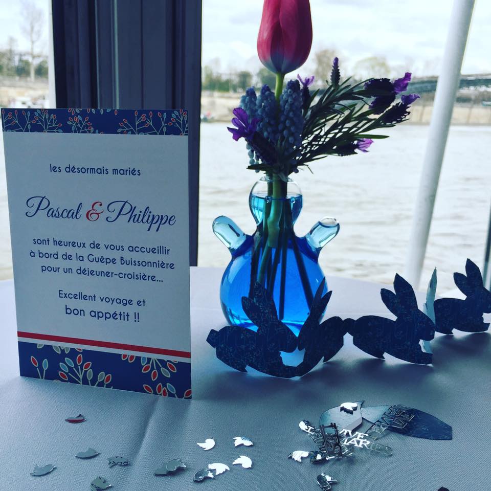 Location péniche Paris - Mariage sur la Seine