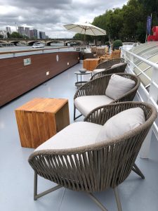 salon pont supérieur bateau