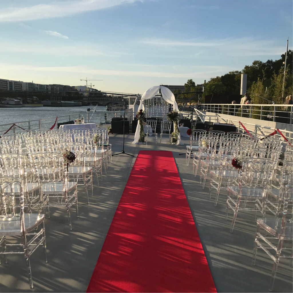 cérémonie bateau croisière en seine