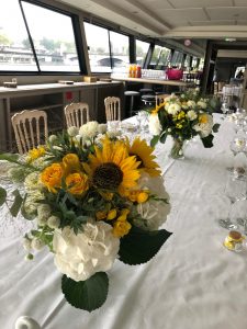 table événement tournesol