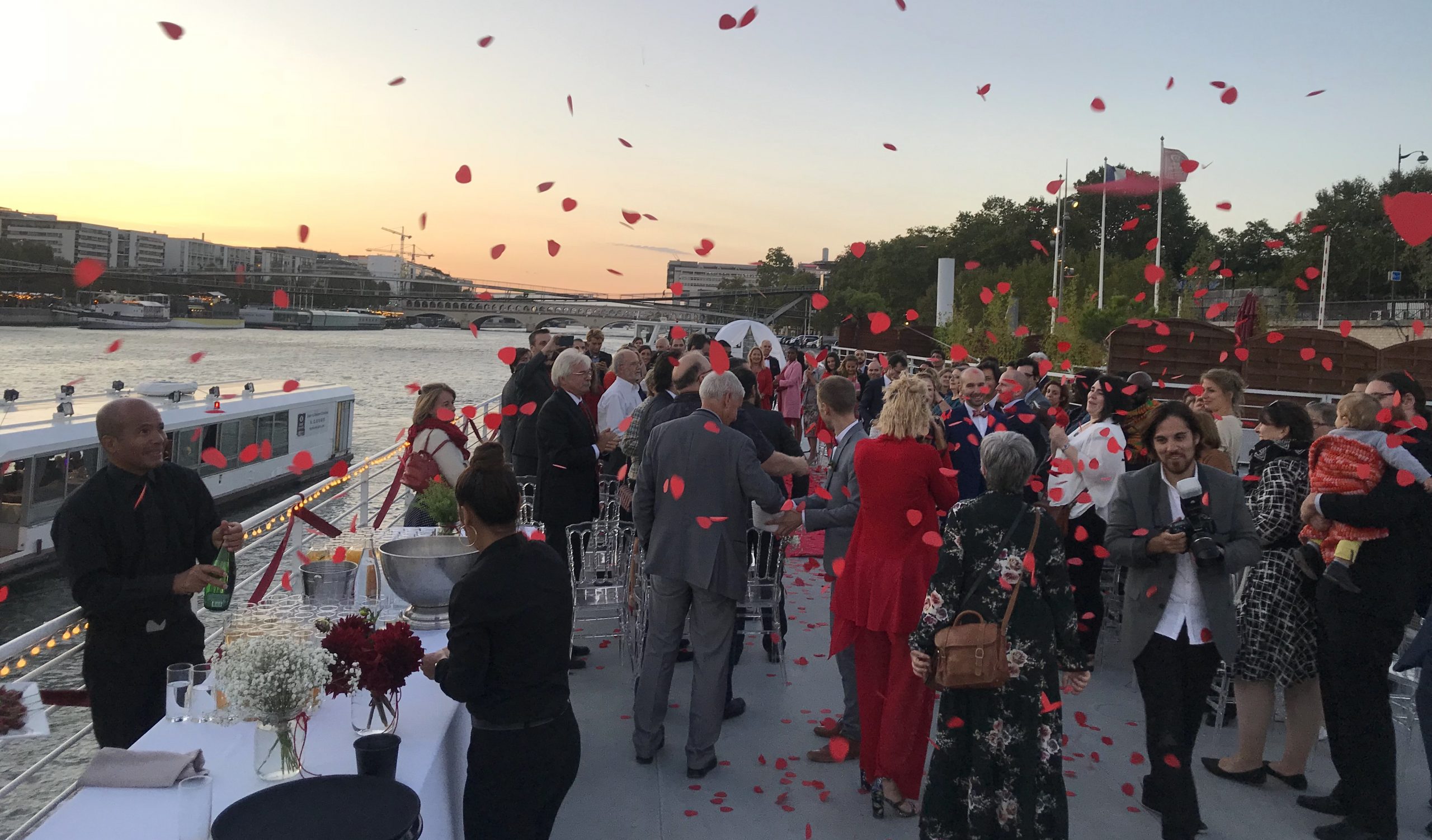 mariage bateau seine paris