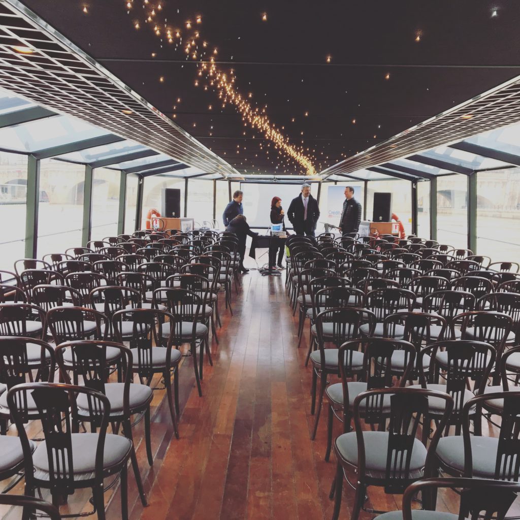 Soirée d'entreprise sur la seine