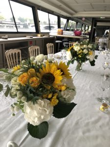 table événement tournesol