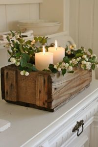 décoration simple épurée bougie